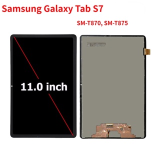 แผงหน้าจอสัมผัสดิจิทัล LCD ขนาด 11.0 นิ้ว สําหรับ Samsung Galaxy Tab S7 SM-T870 T870 T875 T875N T876B T878U