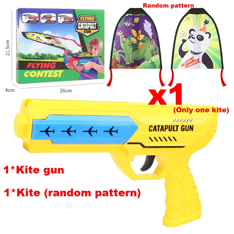 พร้อมส่ง-ปืนว-catapult-kite-แถมเชือกฟรี-ว่าว-กลางแจ้งหนังสติ๊กปืนวของเล่นเด็กของเล่น-ของขวัญกีฬาสำหรับเด็ก