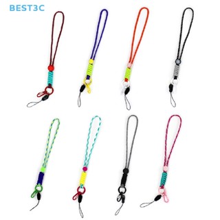 Best3c สายคล้องคอสั้น ปรับได้ สายคล้องโทรศัพท์มือถือ สายคล้องคอ ป้องกันการสูญหาย สายคล้องคอ al Knitg สองสี หัวเข็มขัด ป้องกันการสูญหาย สายรัดข้อมือโทรศัพท์ ขายดี