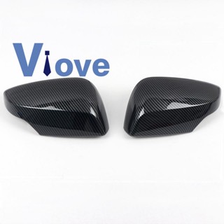 Car Carbon Fiber Rearview Side Glass Mirror Cover Trim Frame Side Mirror Caps for Subaru WRX / WRX STI 2015-2021