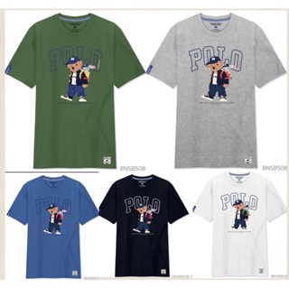 เสื้อยืด Beverly Hills Polo Clubเสื้อยืดคอกลมแขนสั้น Classic Bear [แบรนด์แท้]