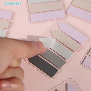 Abongsea แผ่นกระดาษโน้ตมีกาว สีพื้น สําหรับตกแต่งหน้าหนังสือ แพลนเนอร์ สํานักงาน ของขวัญ