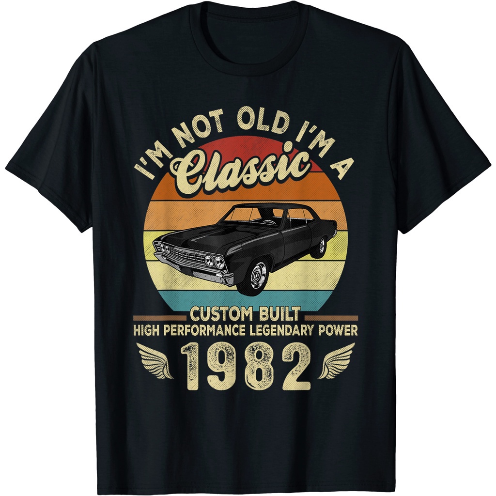 เสื้อยืด-พิมพ์ลาย-im-not-old-me-classic-vintage-1982-40th-birthday-แฟชั่นฤดูร้อน-สําหรับผู้ชาย-03