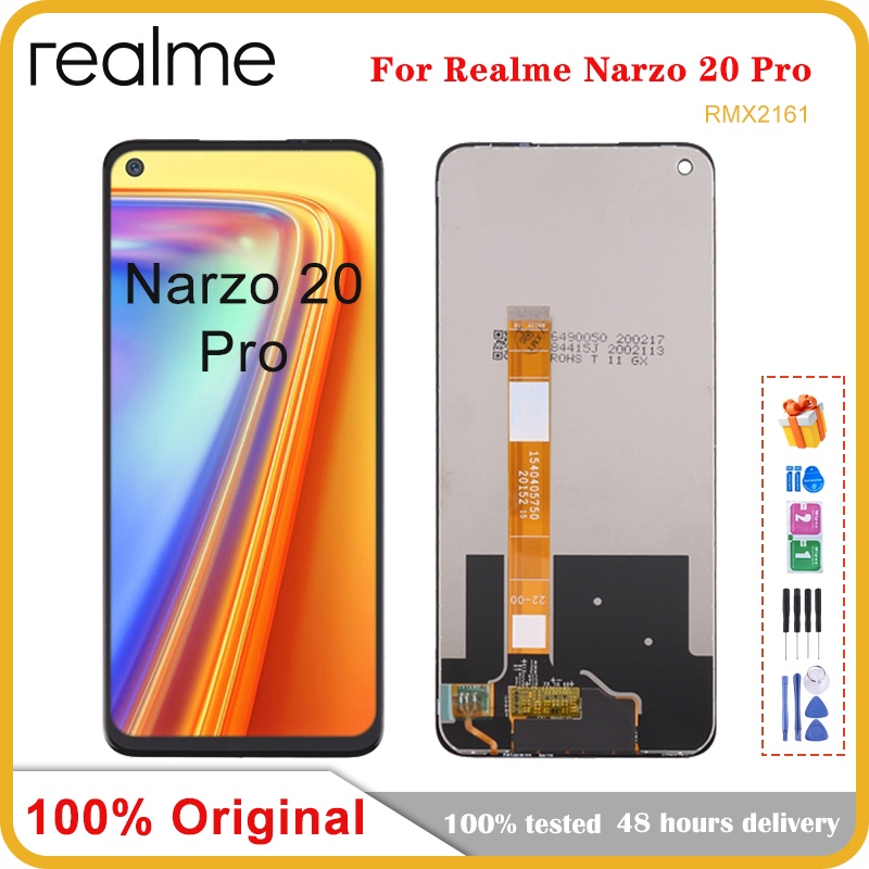 หน้าจอสัมผัสดิจิทัล-lcd-6-5-นิ้ว-สําหรับ-oppo-realme-narzo-20-pro-rmx2161-realme-narzo-20pro