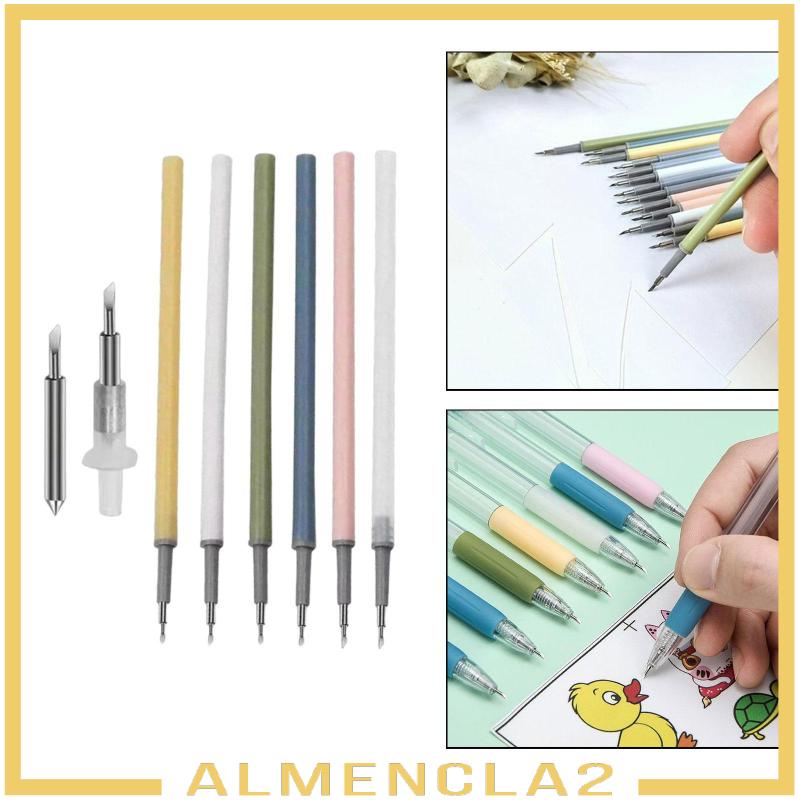 almencla2-6pcs-paper-cutter-pen-refill-craft-cutting-tool-gift-for-art-paper-diy
