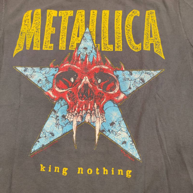 metallica-king-nothing-1996-pushead-งานฟอกสีเฟด-อารมณ์งานเก่า-เสื้อวง-เสื้อทัวร์-เสื้อวงร็อคเฮฟวี่เมทัล