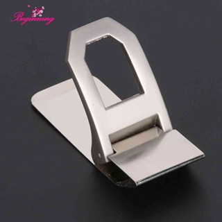 ✿ beginning ✿ Arc Hollow Out Cash Wallet Portable Folder Collar Clip for Cash Card Book Collar ✿