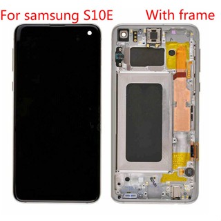 ของแท้ หน้าจอสัมผัส LCD สําหรับ SAMSUNG Galaxy S10E G970F DS G970 G970W SM-G9700 SAMSUNG S10 e