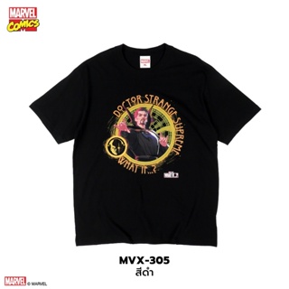 Power 7 Shop เสื้อยืดการ์ตูน มาร์เวล เสื้อยืด Doctor Strange ลิขสิทธ์แท้ MARVEL COMICS  T-SHIRTS (MVX-305)
