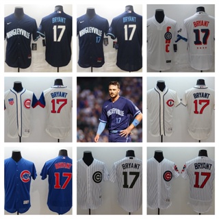 MLB Chicago Cubs Kris Bryant เสื้อยืดเสื้อเบสบอลผู้ชาย