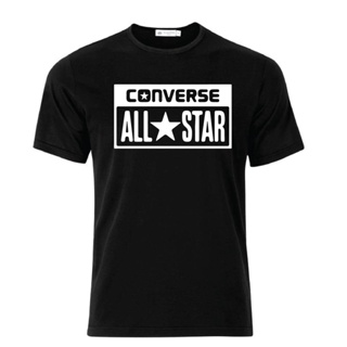 ❤✱₪【Custom Printed】T-Shirt CONVERSE All Star 100% Cotton Baju Tshirt Hitam Putih bosskument_01