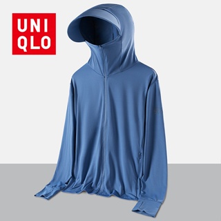 Uniqlo AIRism เสื้อแจ็กเก็ตกันแดด มีฮู้ด แบบบางพิเศษ UPF50 ระบายอากาศได้ดี แฟชั่นฤดูร้อน สําหรับผู้ชาย