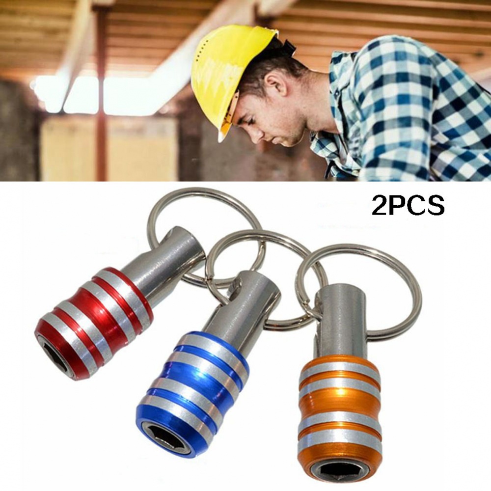 Screwdriver Bits Holder 2pcs 1/4" Hex Shank Quick Release Keychain Bit Set Shopee Thailand