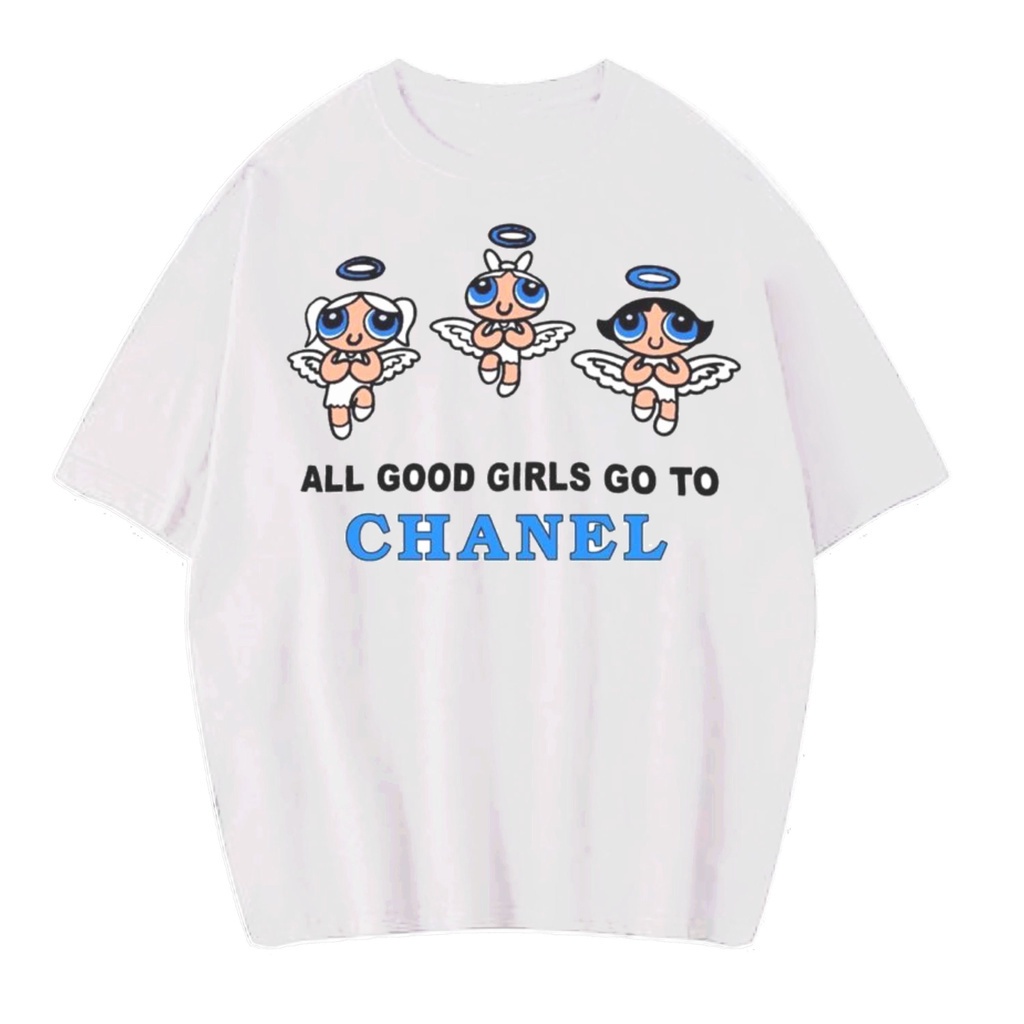 เสื้อยืดแขนสั้นเสื้อยืด-ขนาดใหญ่-พิมพ์ลาย-the-powerpuff-girls-all-good-girls-go-to-เสื้อยืด-สไตล์วินเทจ-การ์ตูน-02s