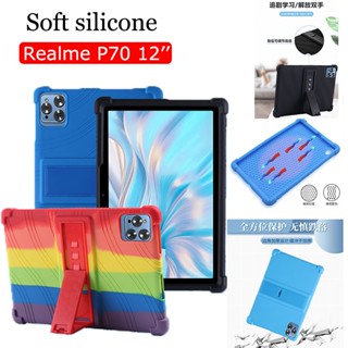 เคสแท็บเล็ต ซิลิโคนนิ่ม หนา 4 มุม กันกระแทก กระจายความร้อน กันลื่น สําหรับ Realme Pad Tablet P70 Tab 12 นิ้ว 12 นิ้ว