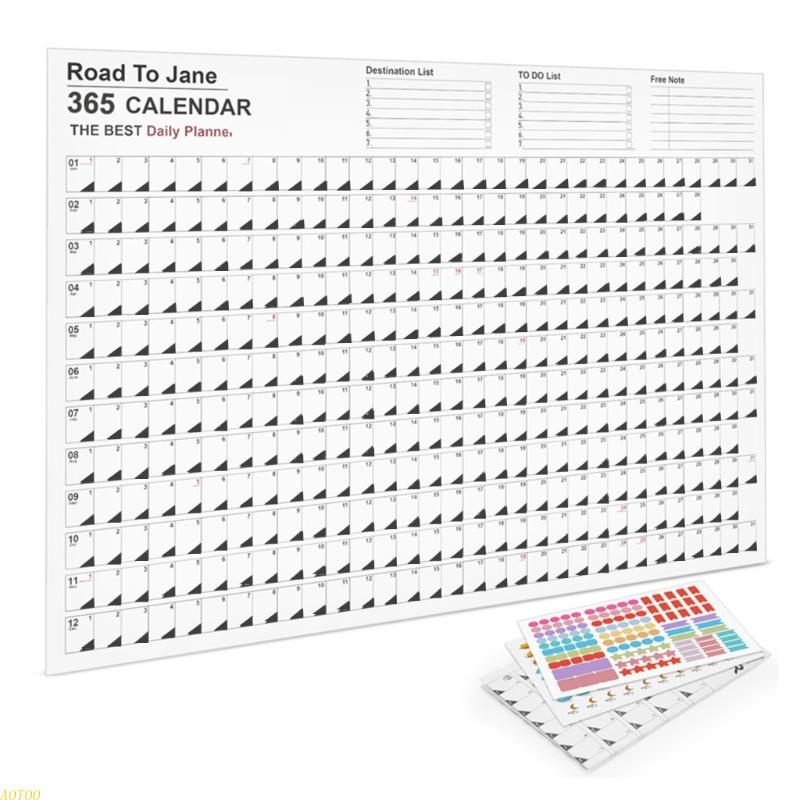 Aotoo 2023 yearly monthly calendar fridge calendar for plan schedule