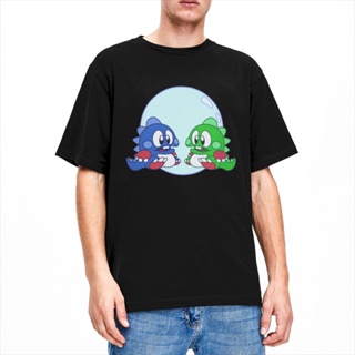 [S-5XL] เสื้อยืด คอกลม ผ้าฝ้าย พิมพ์ลาย Arcade Game Bubble Bobble Merch สไตล์วินเทจ แฟชั่นฤดูร้อน สําหรับผู้ชาย