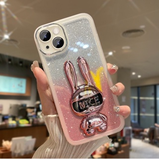 case For HUAWEI P50 Pro/P40 Pro Glitter rabbit phone holder