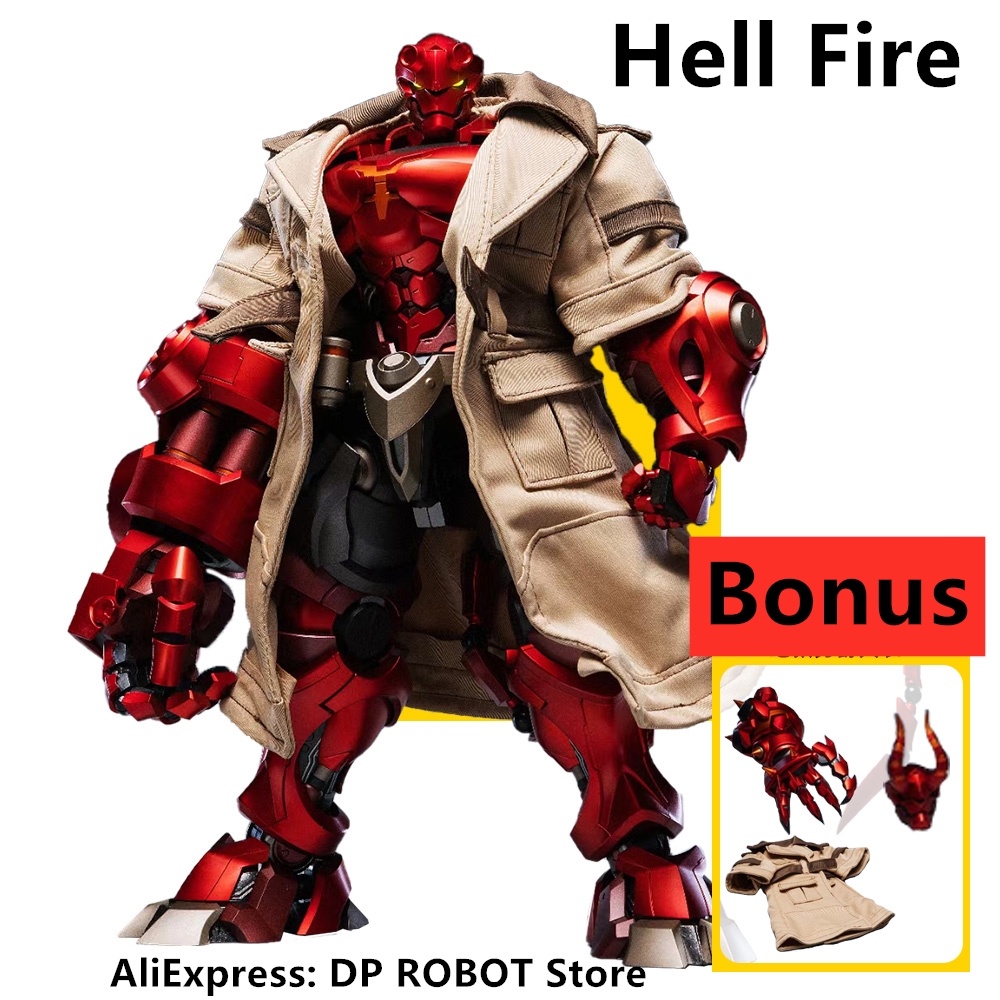 [ใหม่] โมเดลฟิกเกอร์ SNK ZDMX-DYNJ Hell Fire Hellboy ขยับได้ พร้อมกล่อง ...