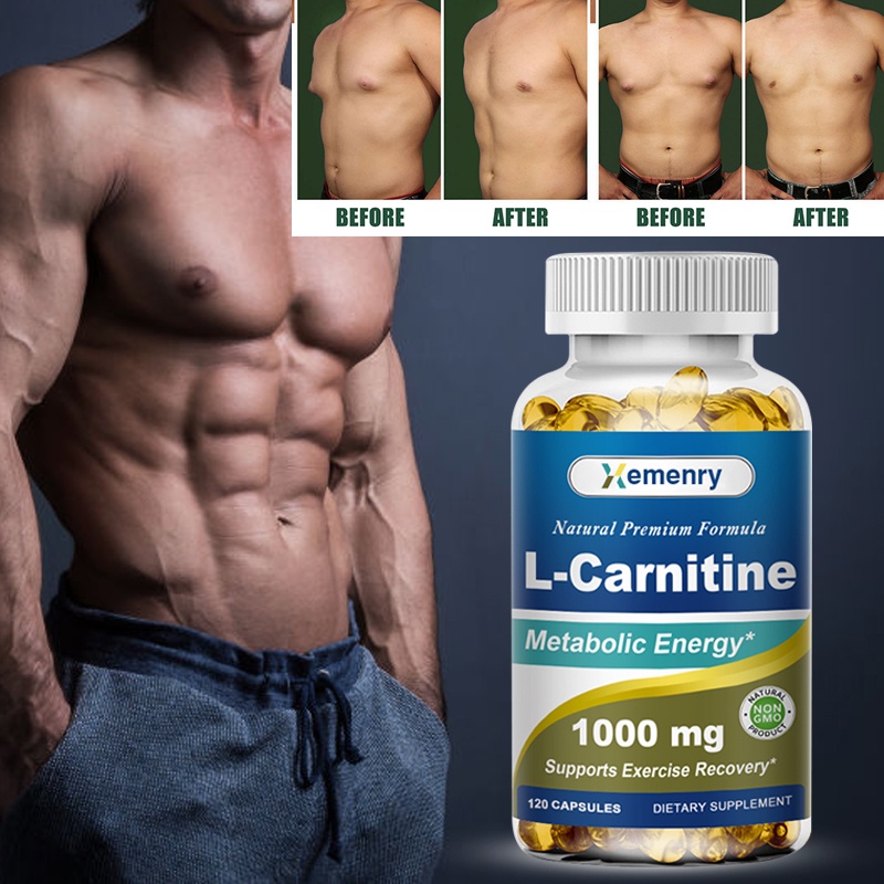 l carnitine ควรกินกี่มิลลิกรัม L-Carnitine Capsules 1000 มก. ลดน้ำหนัก เผาผลาญไขมัน สนับสนุนพลังงาน  เพิ่มกล้ามเนื้อ เพิ่มการเผาผลาญ อาหารเสริมกีฬา