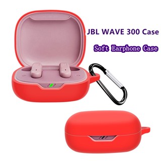 【ส่วนลด】เคสหูฟัง แบบนิ่ม สีพื้น สําหรับ JBL WAVE 300