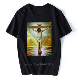 [S-5XL] เสื้อยืดแขนสั้นลําลอง พิมพ์ลาย SKAM Iska Even Same Paragraph Jesus Crucifixion สีขาว แฟชั่นฤดูร้อน สําหรับผู้ชาย