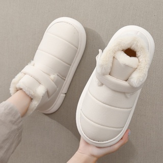 รองเท้าบูท ผ้ากํามะหยี่ขนนิ่ม แบบหนา ให้ความอบอุ่น เหมาะกับใส่ในบ้าน และฤดูหนาว สําหรับเด็กผู้ชาย และผู้หญิง