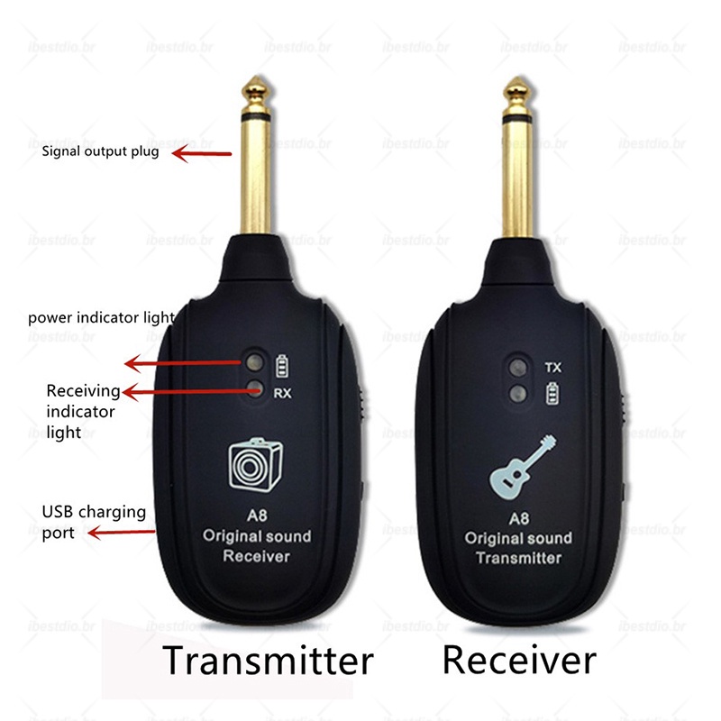 uhf-ระบบไร้สายในตัว-ตัวรับสัญญาณ-ชาร์จได้-ระบบส่งสัญญาณกีตาร์ไฟฟ้า