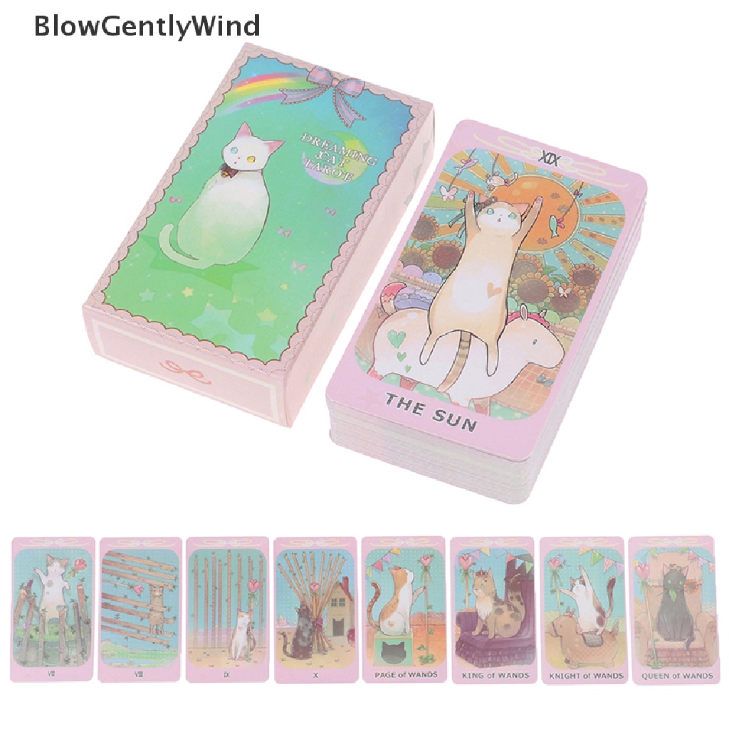 blowgentlywind-dreaming-cat-tarot-cards-prophecy-fate-divination-deck-family-party-board-game-bgw