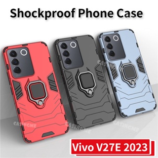 เคสมือถือ พร้อมแหวนตั้ง กันกระแทก สําหรับ Vivo V27E 2023 Vivo V27 V27E 5G VivoV27 Pro V 27 E VivoV27E 27E 5G 2023