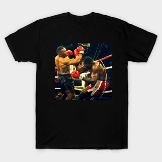 [S-5XL] เสื้อยืดคอกลม ผ้าฝ้าย ลาย Iron Mike Tyson สไตล์เกาหลี วินเทจ ไซซ์ S - 3Xl