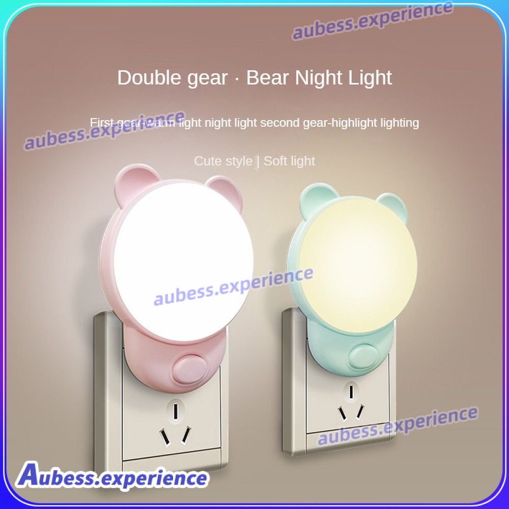 led-ไฟกลางคืนสองสีแสงอบอุ่นแสงสีขาวเด็กนอนแสงซ็อกเก็ตเด็กห้องนอนข้างเตียงแสง-experth