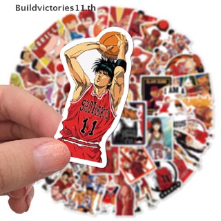 Buildvictories11 สติกเกอร์ ลายสแลมดังก์ สําหรับติดตกแต่งตู้เย็น แล็ปท็อป กระเป๋าเดินทาง DIY 50 ชิ้น