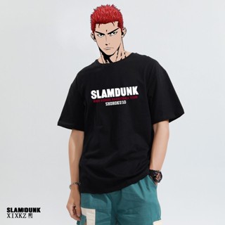 【ใหม่】ข้อเสนอพิเศษ cotton100%[hot]▲Slam Dunk เสื้อยืดผู้ชายแขนสั้นเสื้อบาสเก็ตบอลกีฬา Sakuragi Hanado S-5XLS-5XL