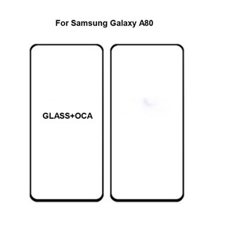 2 in 1 แผงหน้าจอสัมผัส LCD พร้อมกาว OCA SM-A805F DS 2019 สําหรับ Samsung Galaxy A80 10 ชิ้น