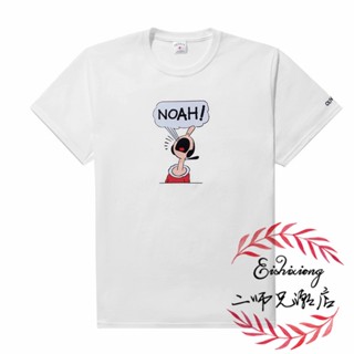 Noah Popeye เสื้อยืดแขนสั้นลําลอง คอกลม พิมพ์ลายการ์ตูนโมโนแกรม ทรงหลวม สําหรับผู้ชาย และผู้หญิง_01