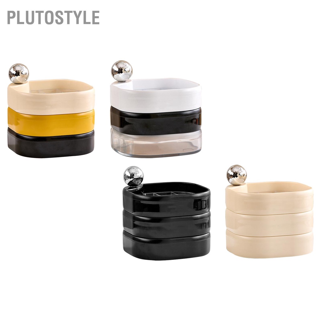 plutostyle-กล่องพลาสติก-หลายชั้น-หมุนได้-กันออกซิเดชั่น-ละเอียดอ่อน-สําหรับเก็บเครื่องประดับ-สร้อยข้อมือ-ต่างหู-เดินทาง