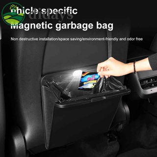 ถุงขยะในรถยนต์ แบบแม่เหล็ก ดูดซับไฟ LED สําหรับ Tesla Model 3/Y