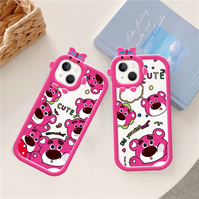 case-for-oppo-a15-a12e-a15s-a53-a54-a57-a3s-a72-a9-a5-2020-a96-a97-kawii-girls-strawberry-bear-head-monster-lens-clear-silicone-phone-cover-dcg