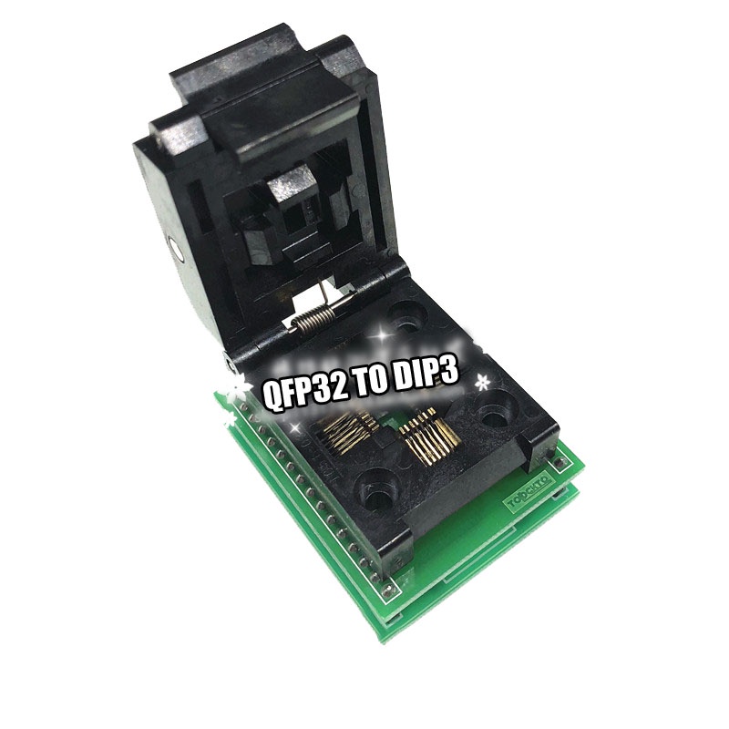 Qfp48 to DIP48 TQFP32 QFP32 to DIP3 ซ็อกเก็ตทดสอบ IC 0.5 มม. Picth ...