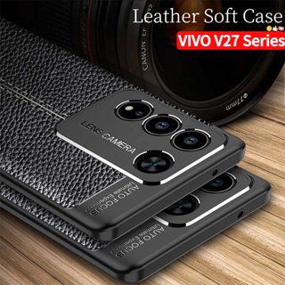 Casing for VIVO V27E V27 Pro V27Pro 5G Phone Case Leather TPU Soft Silicone Back Cover for VIVOV27 E V 27 Shockproof Cases Casing Shell