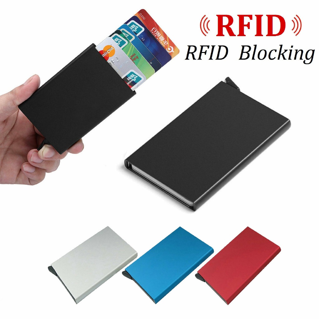 rfid-กระเป๋าสตางค์-สเตนเลส-ป้องกันบัตรเครดิต-อัตโนมัติ-สไตล์มินิมอล-สําหรับผู้ชาย