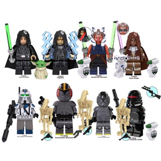 ใหม่ ฟิกเกอร์ตัวต่อ Space War Trooper Spark Clone Trooper Purge Mace Windu Commander Blackout Star Wars ขนาดเล็ก TV6105