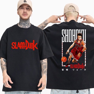 S-5XL Fashion Anime Slam Dunk T-shirt Streetwear Trend Hip Hop Short Sleeve Tshirts Unisex Top_08