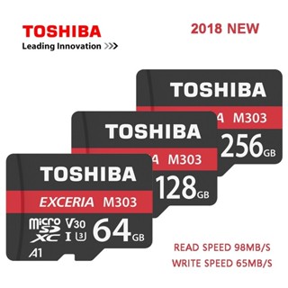 การ์ดหน่วยความจํา Toshiba 128GB 256GB SDXC Max UP 90MB s Micro SD Class10 ได้รับการตรวจสอบอย่างเป็นทางการ