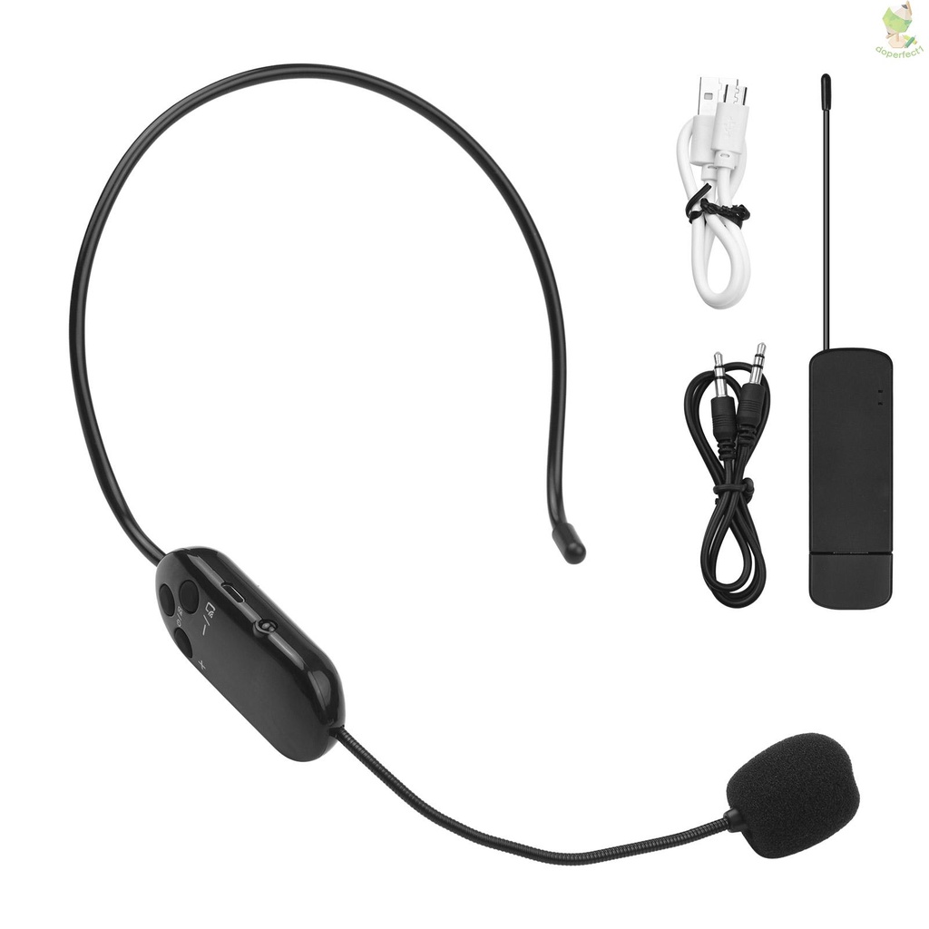 headset-all-purpose-wireless-microphone-uhf-wireless-mic-microphone-system-built-in-battery-with-usb-plug-for-video-recording-vlogging-live-streaming-teaching-meeting-outdoor-speech-market-promotion