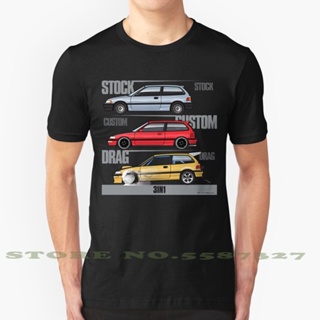 3 In 1 Ef9 Fashion Vintage T Shirts 88 89 90 91 1988 1989 1990 1991 Civic Hatch Hatchback Ef Jdm Si_03