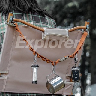 Outdoor camping เชือกแขวน multi-function เต็นท์เชือก canopy อุปกรณ์เสริมไนลอนพลาสติก organizer D หัวเข็มขัด camping rope EOS030