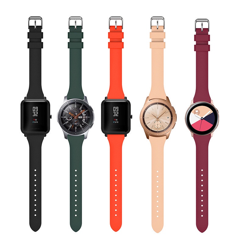 สายนาฬิกาข้อมือซิลิโคน-20-มม-22-มม-สําหรับ-samsung-galaxy-watch-active-2-40-มม-44-มม-watch-4-5-watch5-pro