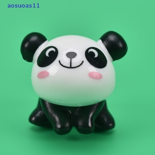 Aosuoas ตุ๊กตาแพนด้าจิ๋ว diy สําหรับตกแต่งบ้าน สวน 8 ชิ้น ต่อชุด